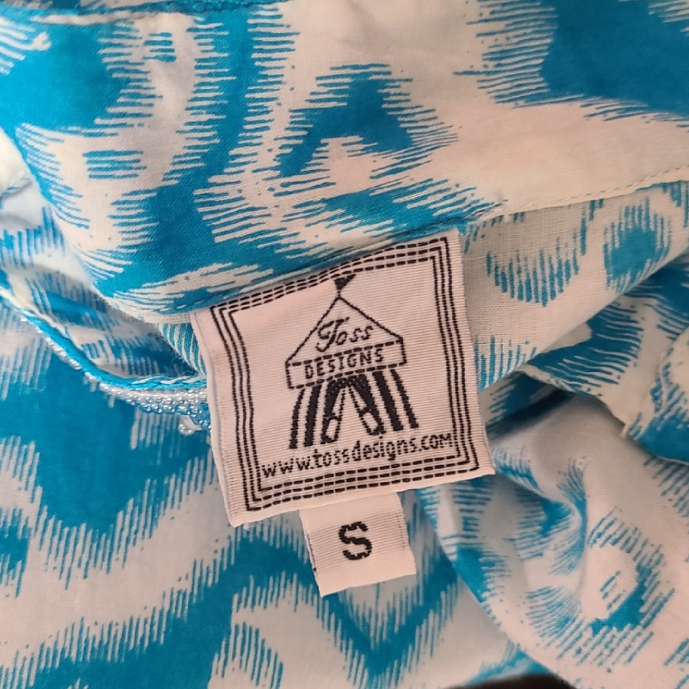 Toss Designs Boho Abstract Print 100% Cotton Tunic - image 4